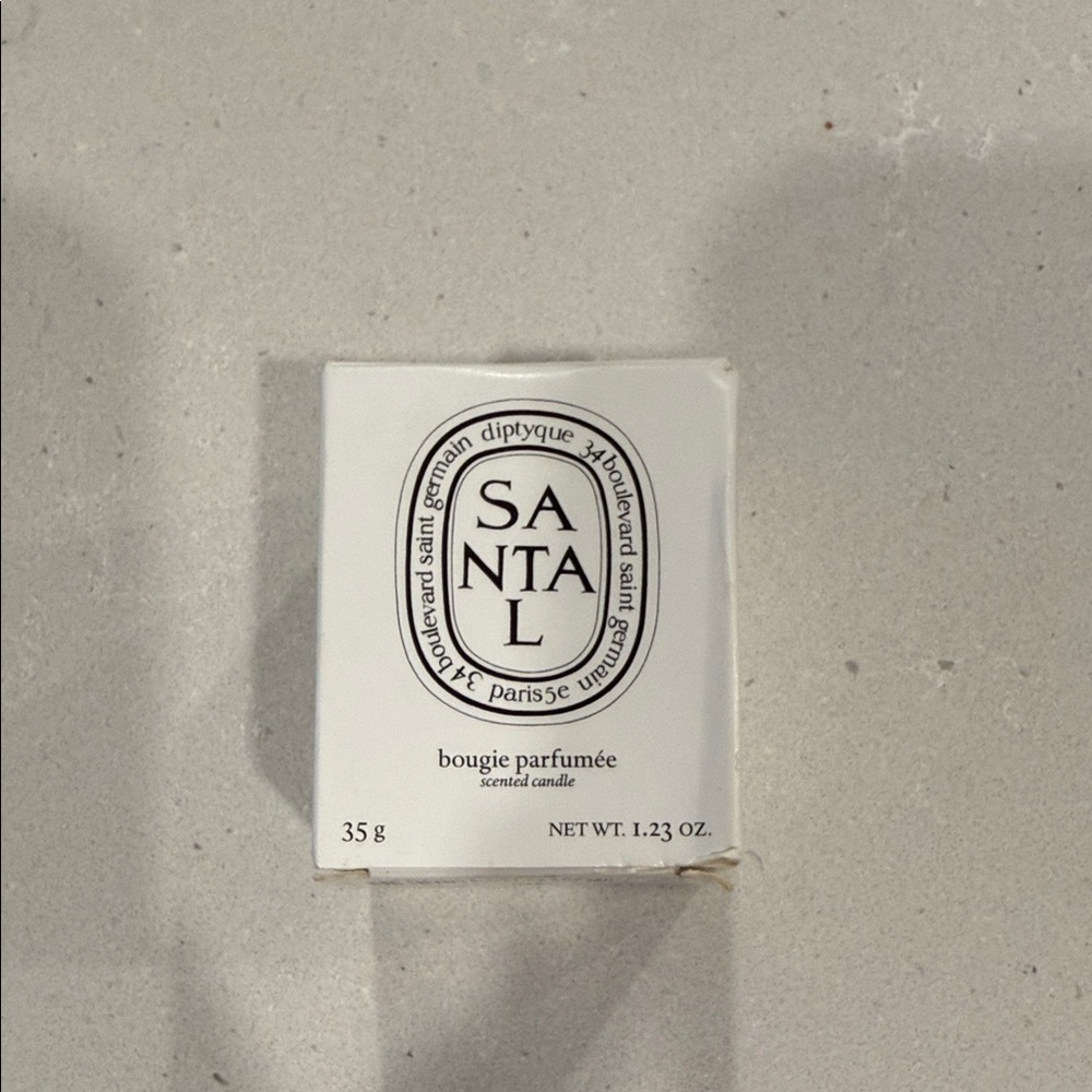 Diptyque Santal Scented Candle - White